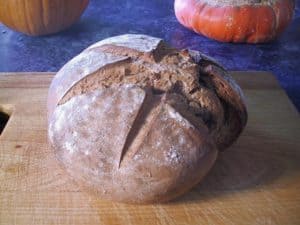 20 Percent bran plus rye rye bread boule