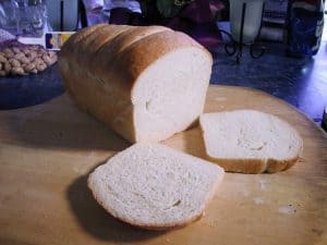 Basic white bread, sliced