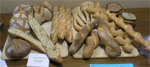 An assortment of breads made by the Artisan 101 class.