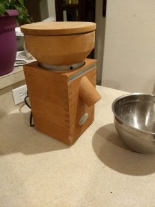 A Komo Fidibus Grain Mill