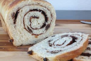 Sourdough cinnamon Raisin loaf, sliced