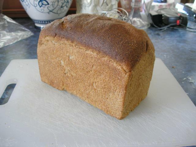 100 Percent Whole Wheat Sourdough Bread