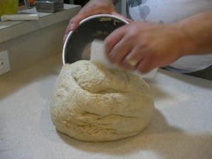 Put the dough onto a work surface