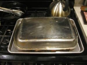 Leave the rolls like this for a good 10 minutes.  This will allow the sugary cinnamon goodness to flow back into the rolls – the secret of these rolls!