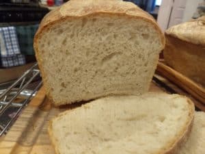 Simple Sourdough Pan Bread Crumb Closeup