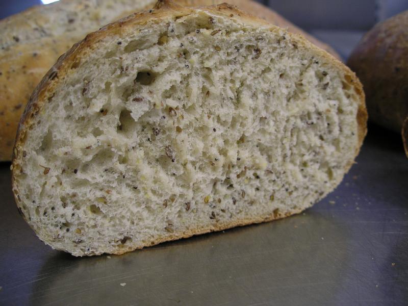 A flax seed bread - great any time of day!